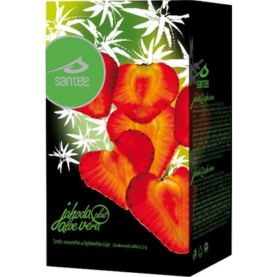 Santée čaj Jahoda Aloe Vera 20 x 2,5 g