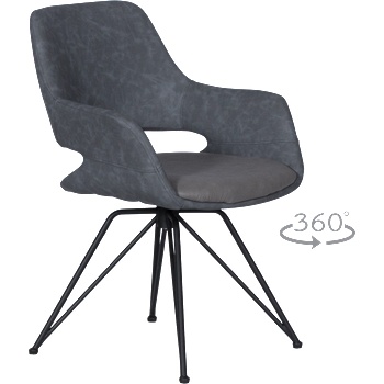 Carmen Трапезен стол totnes -1 - сив sf 2 (3532026_3)