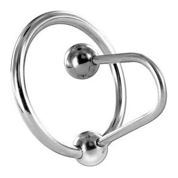 Image 1 of Metalhard Стоманен пенис ринг със стопер metal hard