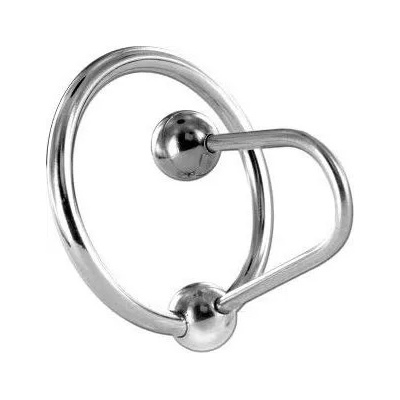 Metalhard Стоманен пенис ринг със стопер metal hard