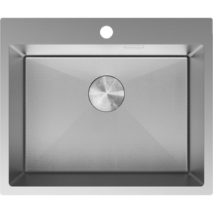 Mexen Solix мивка от неръждаема стомана с 1 отделение 600 x 500 мм, инокс HC - 6408601000-01HC (6408601000-01HC) Мивка за вграждане