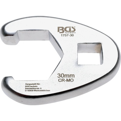 BGS Technic Plochý otvorený klúč 1/2", 30 mm BGS 1757-30