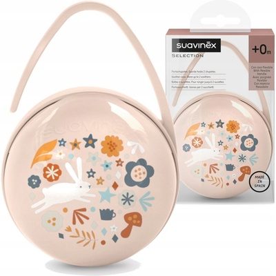 Suavinex Duo krabička na cumlíky Wonderland růžová