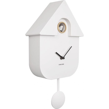 Karlsson Стенен часовник с кукувица Modern Cuckoo бял (KA5768WH)