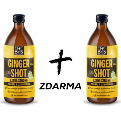 Erebos Ginger shot extra strong BIO 0,5 l – Zboží Dáma