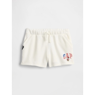 Gap detské kraťasy Gap & Disney Biela