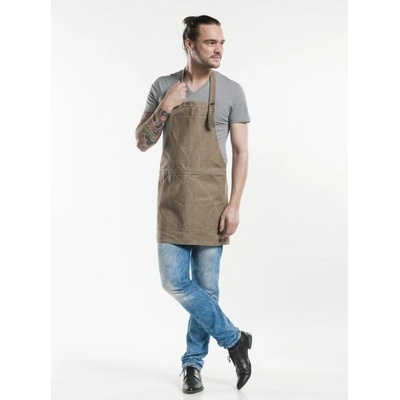 Chaud Devant Kuchařská zástěra Salopet Mud Denim Sand