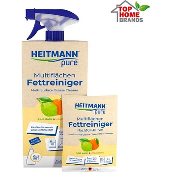 Brauns-Heitmann GmbH & Co. KG Germany Мултифункционален препарат против мазнини HEITMANN pure, комплект бутилка + разтворим прах