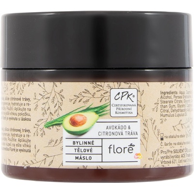Floré bylinné telové maslo avokádo & citrónová tráva 150 ml