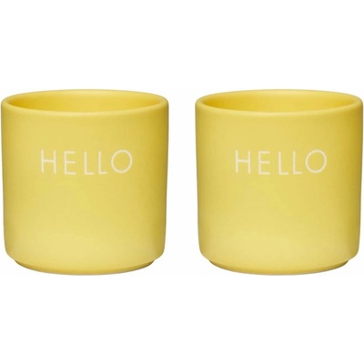 Desing Leters porcelánový stojanček na vajce yellow set 2 ks