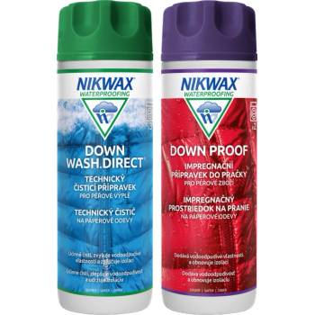 Nikwax 2 бр. комплект за двойно измиване на пух. Direct / Down Proof 300ml (0191P01)