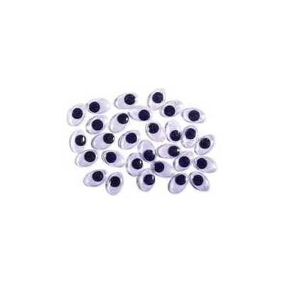 Dekorace pohyblivé oči 30 ks 10 mm