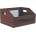 Muziker Retro Style Mesh Self-assembly Vinyl Records Trapezoidal Crate LP кутия за запис Brown (MUZR74A)