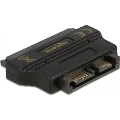 DeLock adaptér SATA 22pin samice - Slim SATA 7+6pin samec (61694)