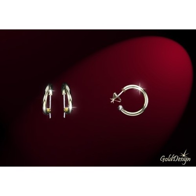 Gold Design kreole zlacené GD1026