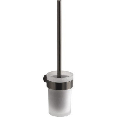 Gedy PIRENEI WC kefa závesna mliečne sklo gun metal SPH PI330381