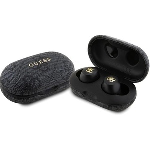 CG Mobile Guess 4G PU Metal Logo TWS black (GUTWSP4EGK) Слушалки