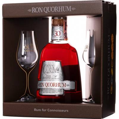 Quorhum 30 Aniversario 40% 0,7 l (dárkové balení 2 sklenice)
