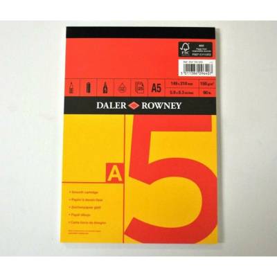 Daler Rowney Red & Yellow skicár A5 150 g/m² 25 listov lepený