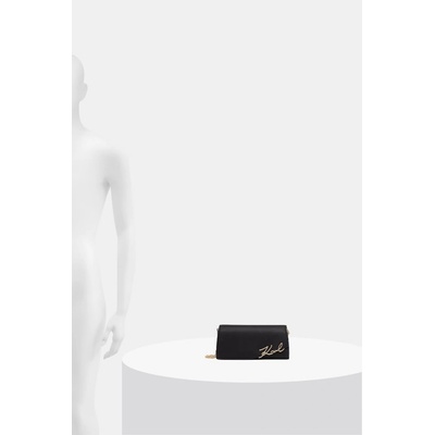 KARL LAGERFELD чанта crossbody дамска от кожа K/SIGNATURE (B3W30358)