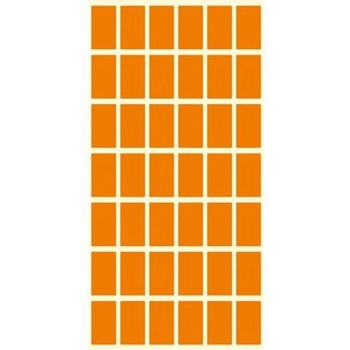 Етикети за цени 17x30 mm 42 етик. /лист Оранжев неон (520212-55)