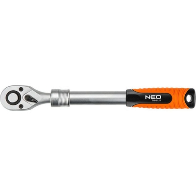 NEO TOOLS 08-502 ráčna teleskopická 1/4" s pojistkou a přepínací páčkou 72z
