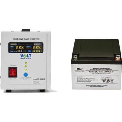 VSelektro záložní zdroj 500W sinusPRO-800E + AKU 24Ah