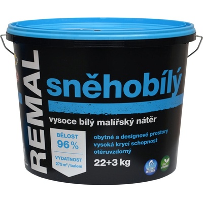 Barvy a laky Hostivař REMAL Sněhobílý-22+3kg