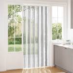 vidaXL Мрежа против насекоми Шенил Сив и бял 100 x 230 cm 100% ПП (42034459)