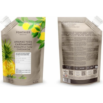 Ponthier Pyré Ananás yuzu kardamón 1 kg