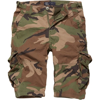 Vintage Industries Къси панталони Terrance, горски (1211.woodland)