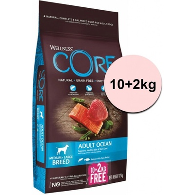 Wellness Core Dog Adult Ocean MB/LB Salmon & Tuna 10 kg