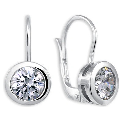 Soliter Nadčasové stříbrné náušnice se zirkony 436 001 00548 04