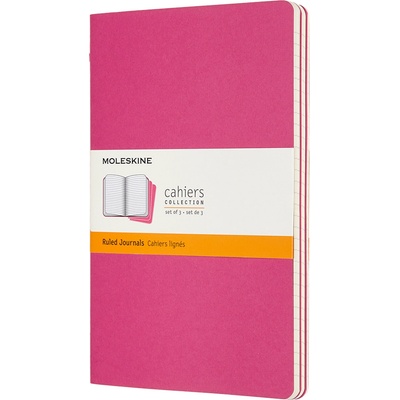 Moleskine Тетрадки с редове Moleskine Cahier L розови 3 бр (CH016D17)