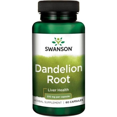 Swanson Pampeliška Dandelion Root 515 mg 60 kapslí
