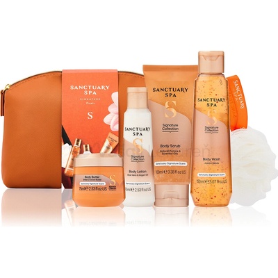 Sanctuary Spa Signature Sanctuary Spa Signature Collection osviežujúci sprchový gél 150 ml + Sanctuary Spa Signature Collection gélový peeling s vyhladzujúcim efektom 100 ml + Sanctuary Spa Signature