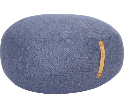 Hübsch Herringbone taburet modrá