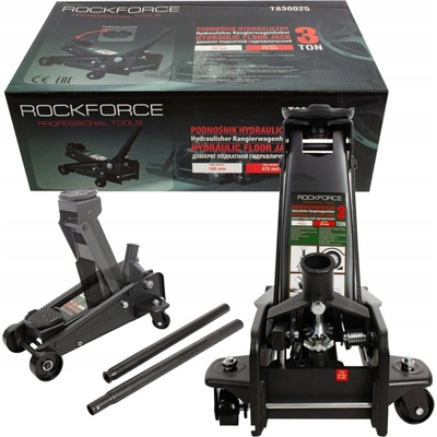 Rock FORCE Hydraulický zdvihák žaba 3 t s gumenou podložkou