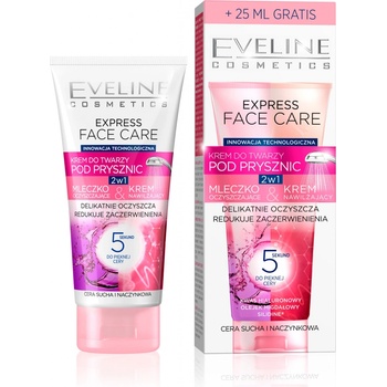 Eveline Cosmetics Express Face Care krém na obličej do sprchy 2v1 suchá náchylná pleť 100 ml