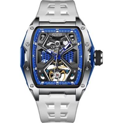 Bonest gatti Мъжки часовник Bonest Gatti Velour Chronique, Автоматичен, Бял (BG5501-A1)