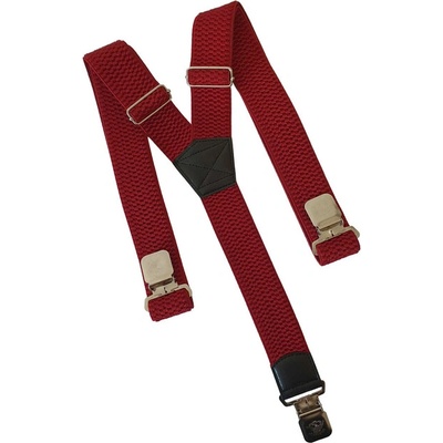 O&T Тиранти Natur за щипка за панталон, червени (1029/40)