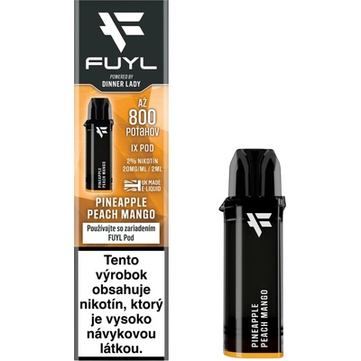 FUYL POD PINEAPPLE PEACH MANGO 800 potiahnutí 1ks