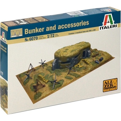 Italeri diorama Bunkr s příslušenstvím WW2 1:72
