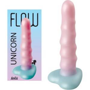 Гъвкаво дилдо с вакуумна основа, Еднорог, 17, 5см. - Dildo Unicorn Light (2043-02LOLA)