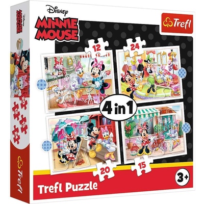 Trefl Пъзел Trefl 4 в 1 - Мини Маус (34355)