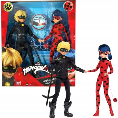 Bandai Miraculous Mission Accomplished Beruška a Černá Kočka 26 cm