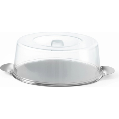 Hendi Kulatý tác o průměru 300 mm s víkem 980101 inox průsvitný