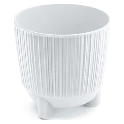 PROSPERPLAST Kvetináč RYFO N biely10,7cm