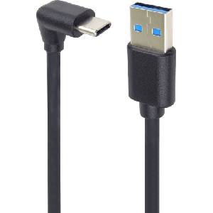 PremiumCord USB-C Angled to USB-A 3.0 2 m USB кабел (KU31CZE2BK)