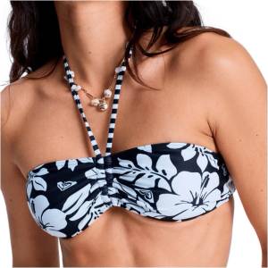 Roxy Дамско бикини горнище Roxy Women's Summer Surf Bandeau Bikini top - Anthracite The Mo - размер L (150-6365-0114)